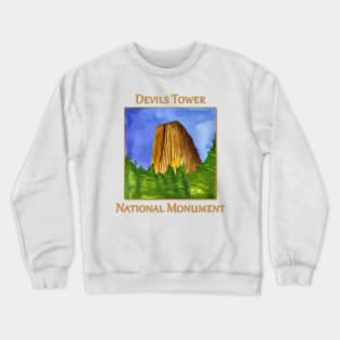 Devils Tower National Monument Crewneck Sweatshirt